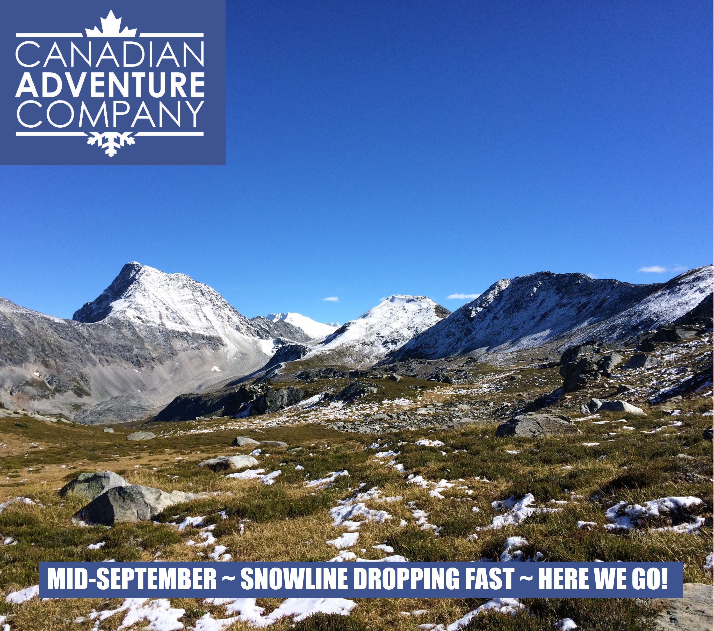 Mallard Mountain Lodge Snowline dropping fast ~ here we go for another winter!